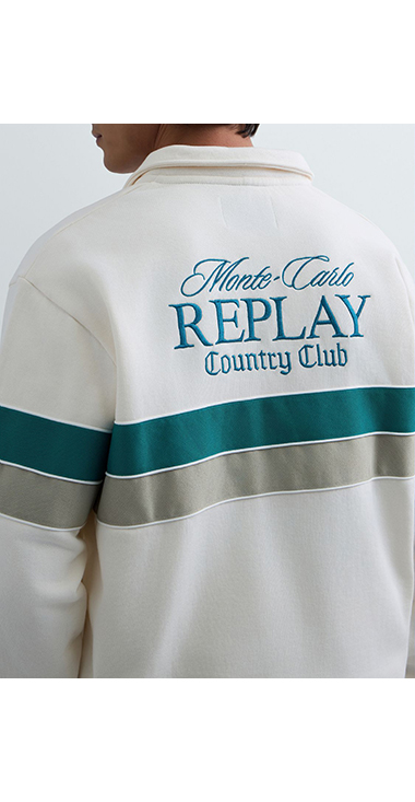 REPLAY &times; Monte Carlo Country Club ハーフジップ スウェットシャツ 詳細画像